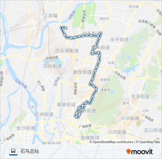 公交664路的线路图