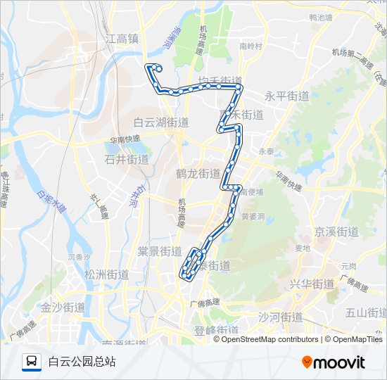 公交664路的线路图