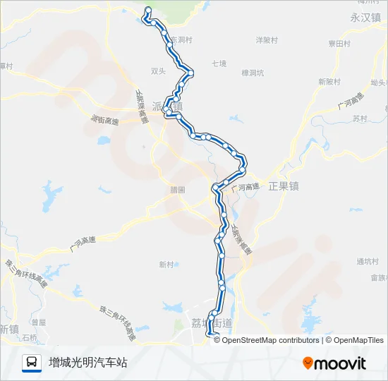 增城16路 Bus Line Map