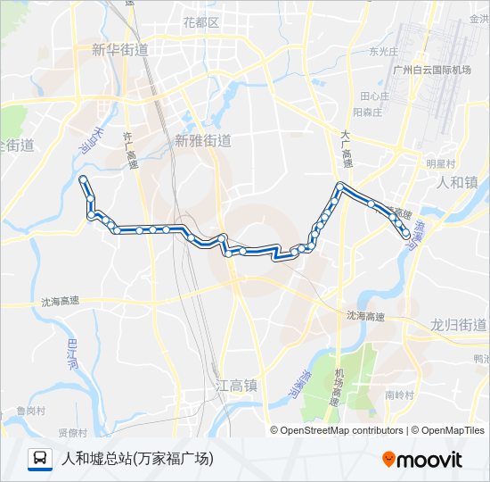 公交750路的线路图