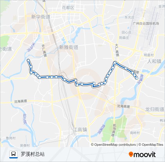 公交750路的线路图