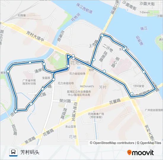 965路 Bus Line Map