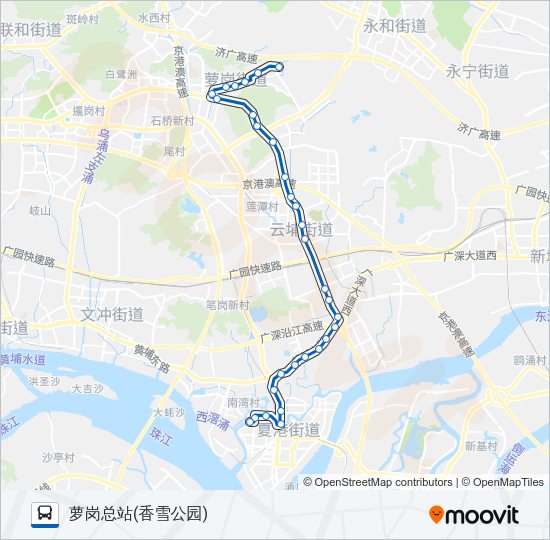 公交569路的线路图