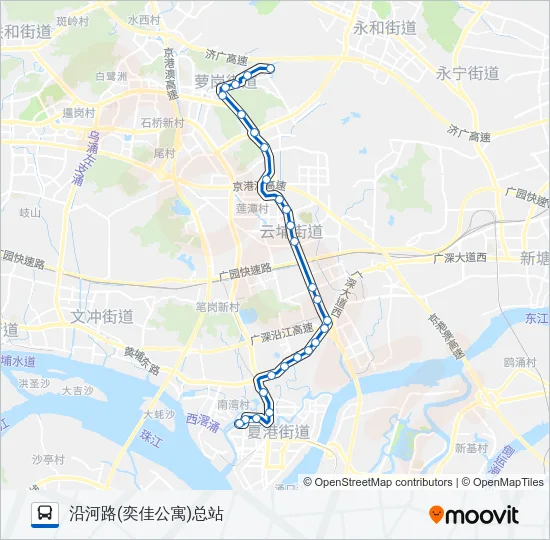 公交569路的线路图