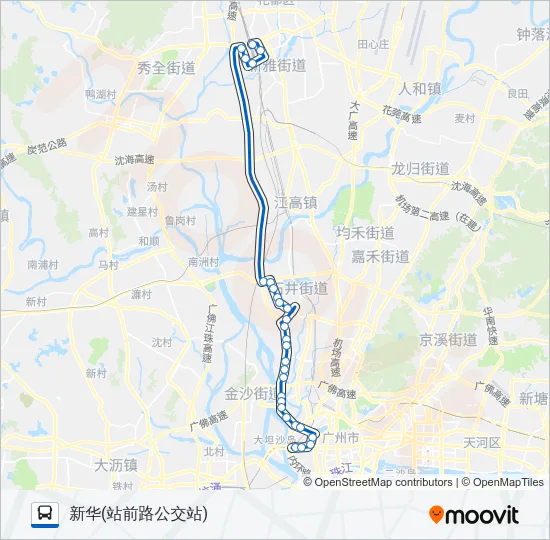 705路 Bus Line Map