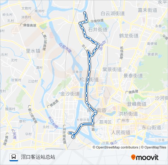 公交839路的线路图