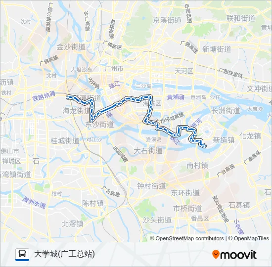 夜103路 Bus Line Map
