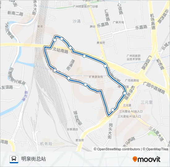 740路 Bus Line Map