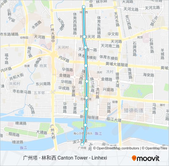 地铁APM路的线路图