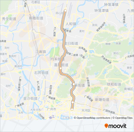 地铁3号 LINE 3路的线路图