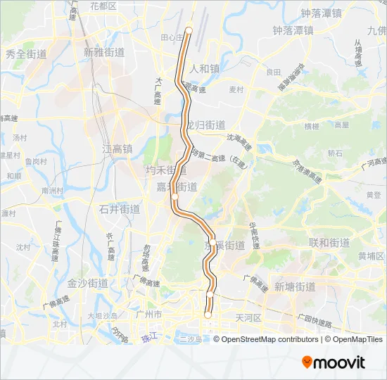 3号线 LINE 3 Metro Line Map