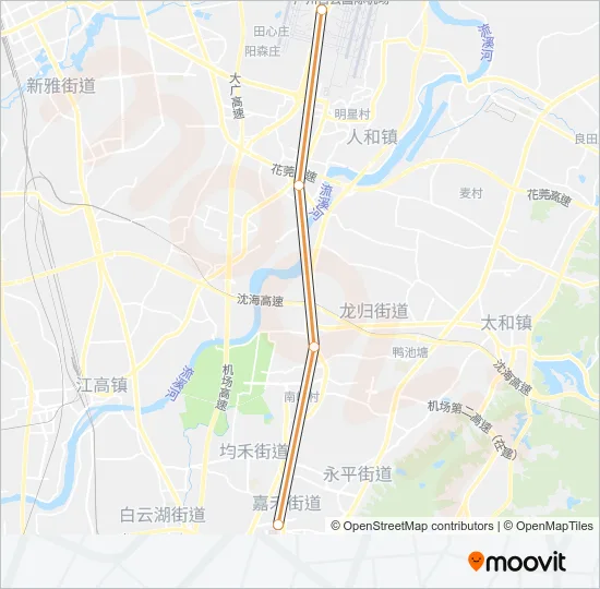 3号线 LINE 3 Metro Line Map