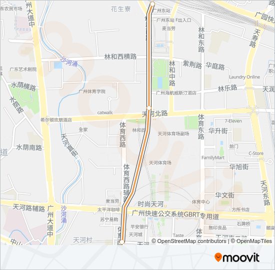 地铁3号 LINE 3路的线路图