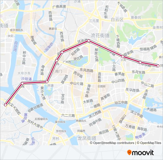 地铁5号 LINE 5路的线路图