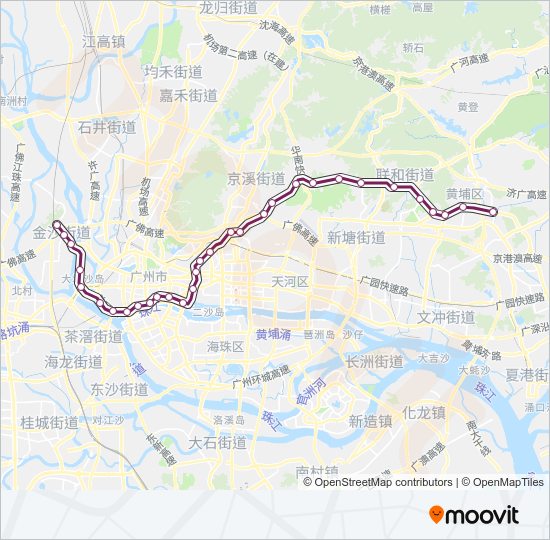 地铁6号 LINE 6路的线路图