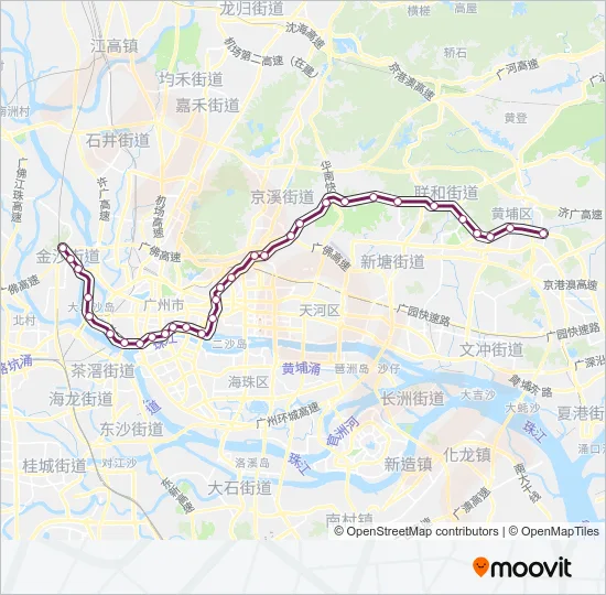 6号线 LINE 6 Metro Line Map