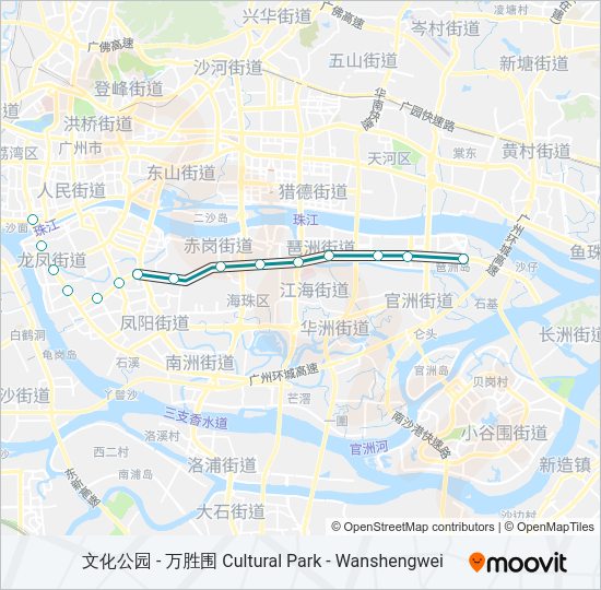 地铁8号 LINE 8路的线路图