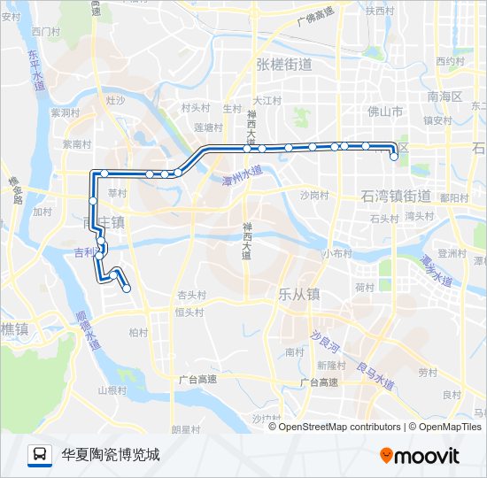 公交G1路的线路图