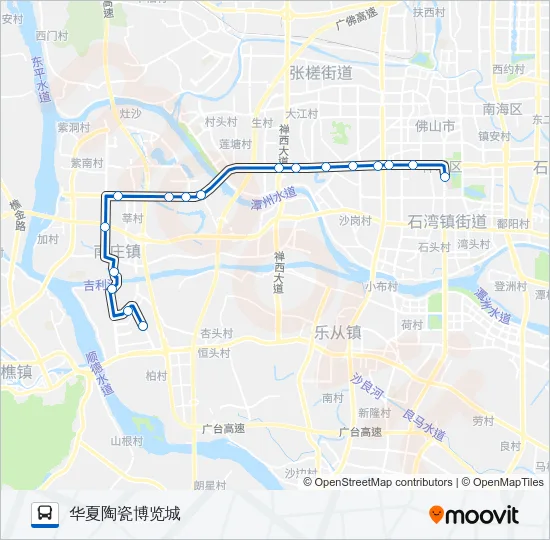 公交G1路的线路图