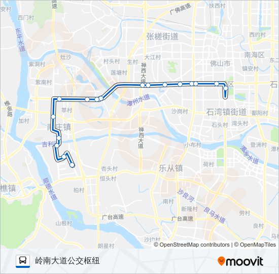 公交G1路的线路图