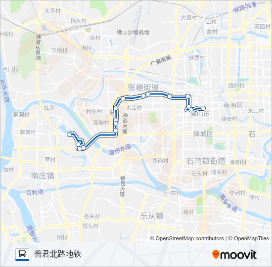 公交G2路的线路图