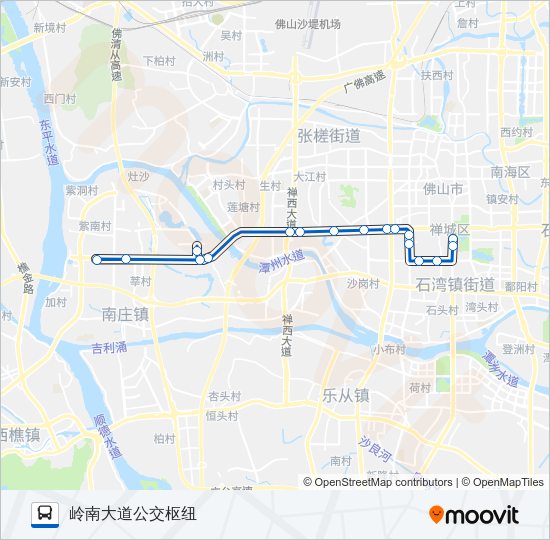 公交K1路的线路图