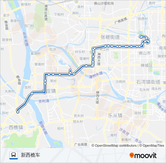 公交K2路的线路图
