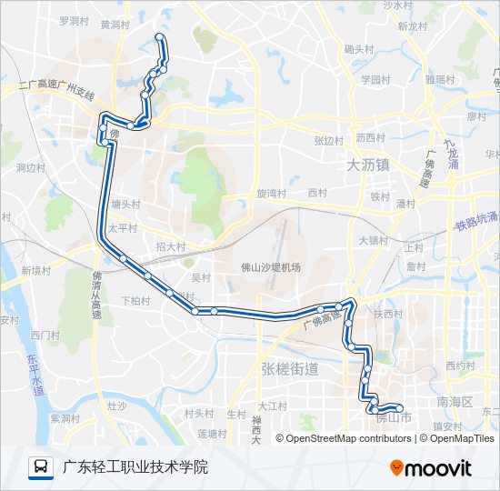 公交K5路的线路图