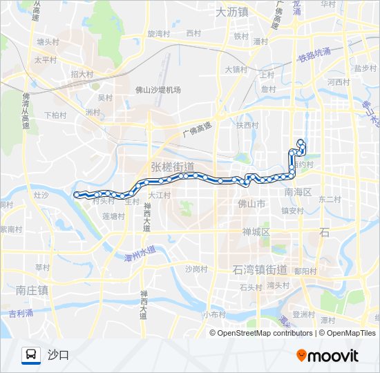 公交102路的线路图