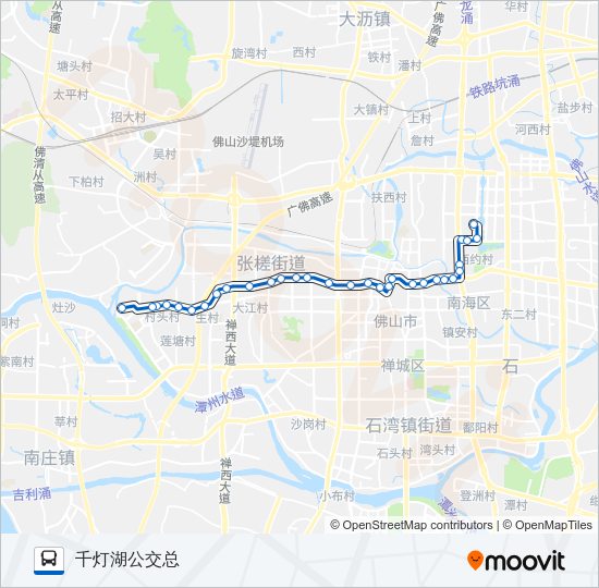 公交102路的线路图