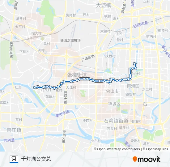 公交102路的线路图