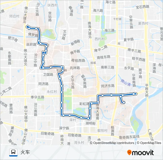 105路 Bus Line Map