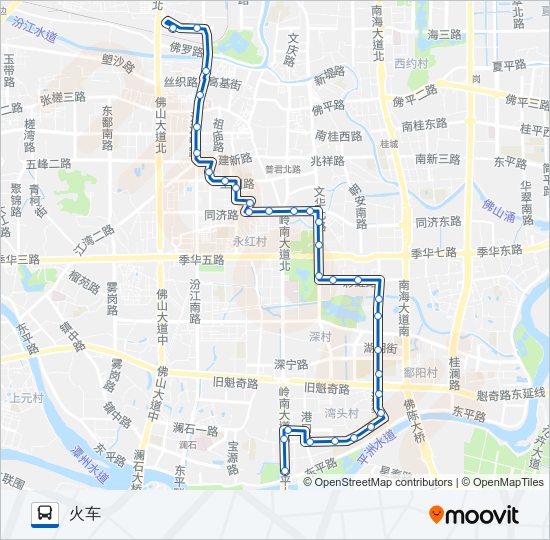 公交111路的线路图