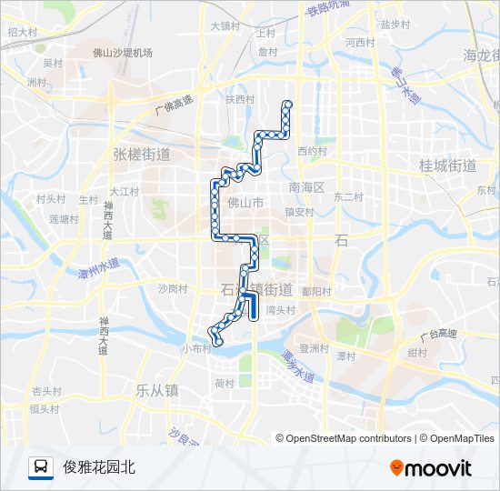公交113路的线路图