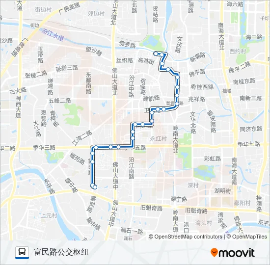 115路 Bus Line Map