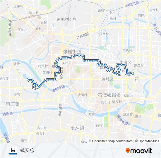 公交117路的线路图