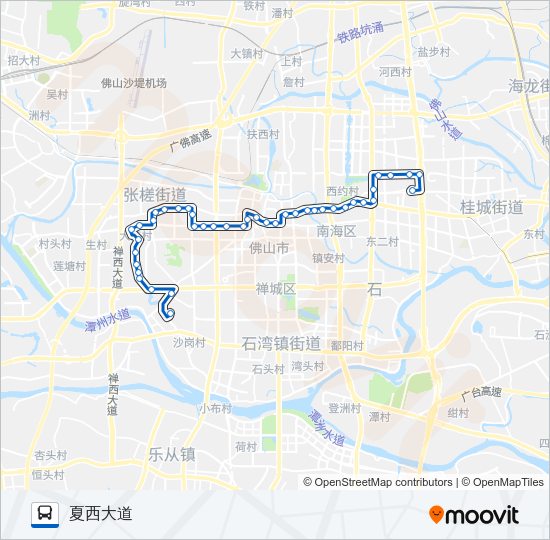 公交119路的线路图