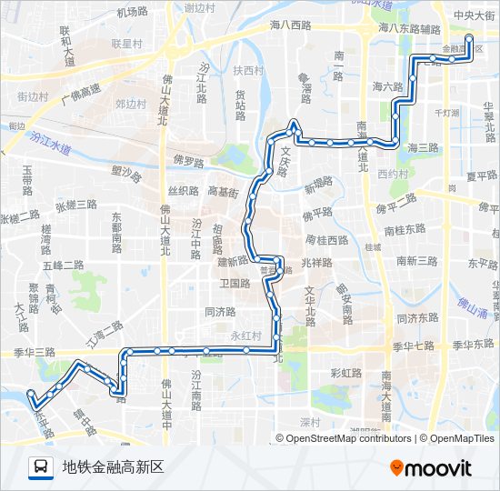 公交120路的线路图