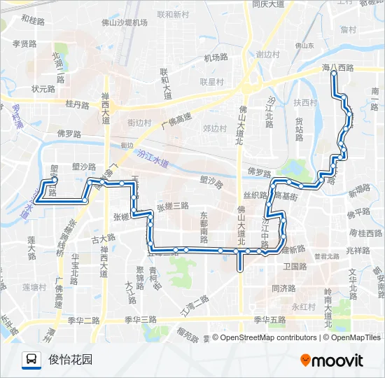 121路 Bus Line Map