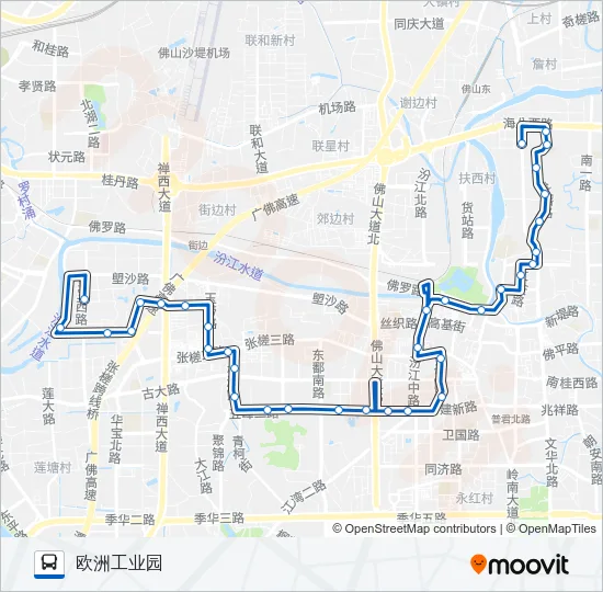 121路 Bus Line Map