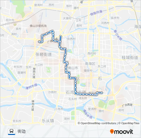 公交122路的线路图