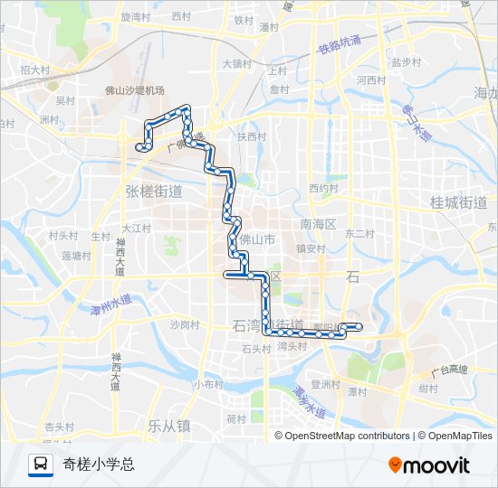 公交122路的线路图