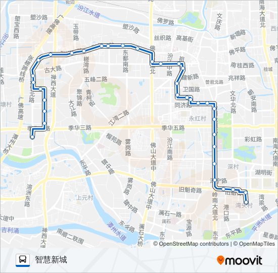 公交123路的线路图