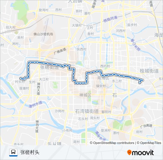 公交125路的线路图