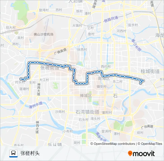 公交125路的线路图
