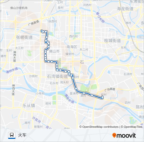 公交127路的线路图