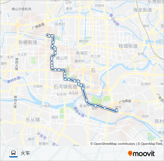 127路 Bus Line Map
