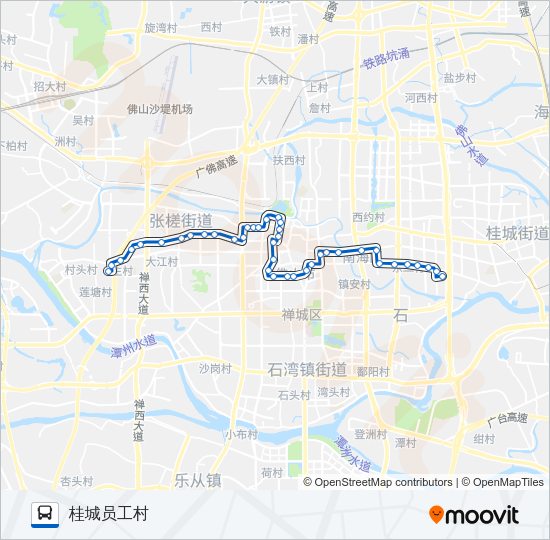 公交128路的线路图