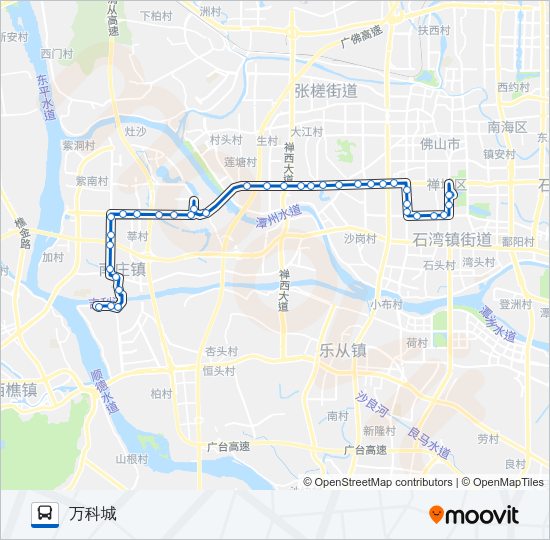 公交133路的线路图