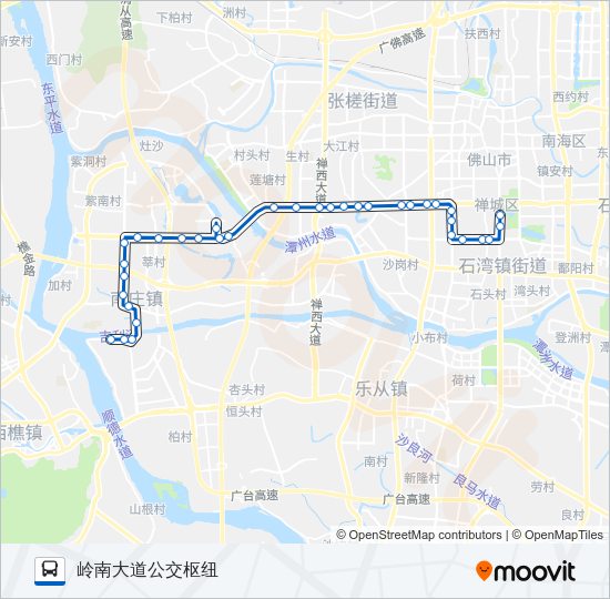 公交133路的线路图